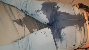 Alice – pissing myself in jeans. Why get out of bed to pee when your comfy?