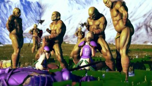 Female knight lose to monster ork – episode.14