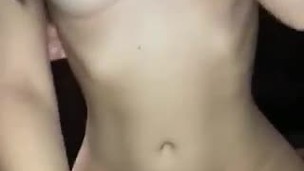 Boy cums in record time with this wet teen pussy after a sloppy blowjob